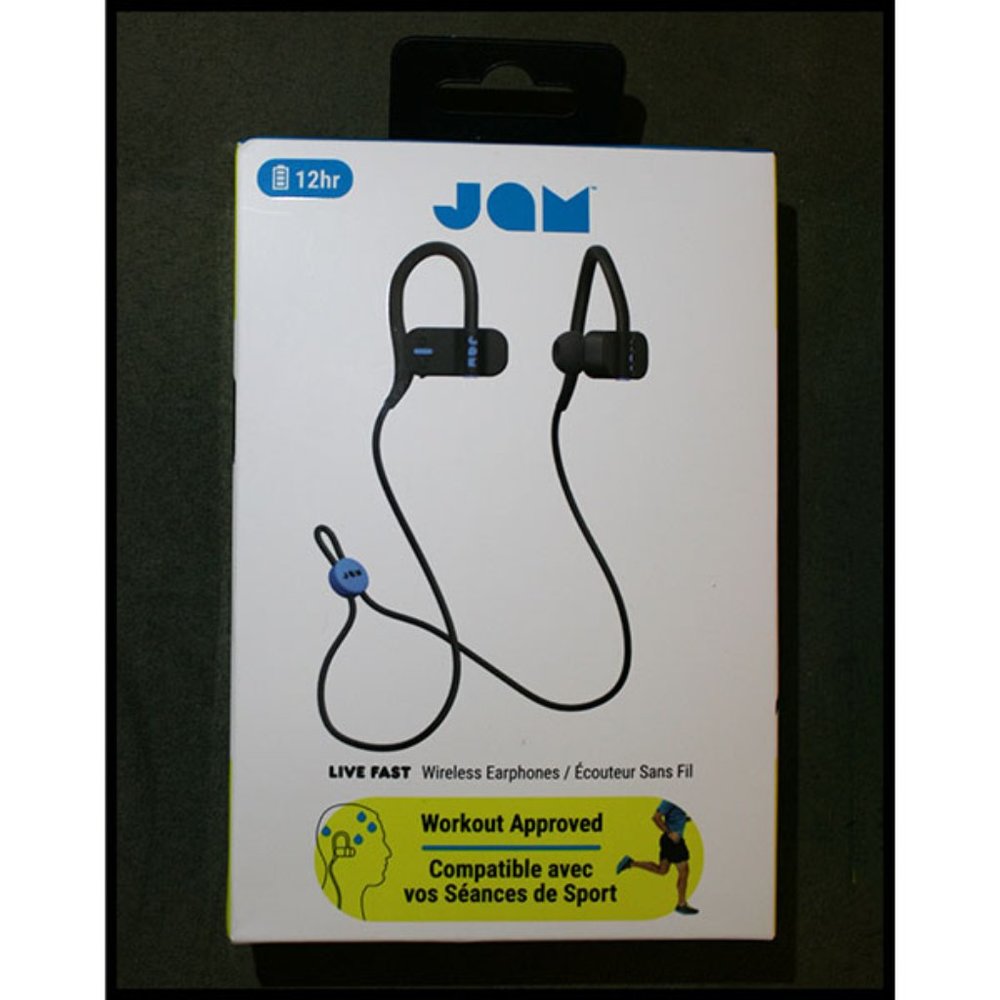 JAM Audio in ear 12-hour bluetooth wireless headphones